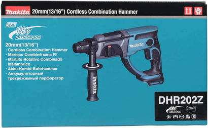 Młotowiertarka akumulatorowa z energią udaru 1,9 J SDS Plus Makita body