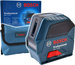 Laser krzyżowy GLL 2-10 Bosch Professional + pokrowiec