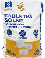 Sól w tabletkach do zmiękczania wody 25 kg