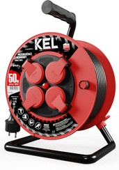 Przedłużacz elektryczny bębnowy warsztatowy o długości 40 m KEL PB-PRO/D/40M/3X1,5/H05RR-F