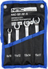 Zestaw kluczy płaskich półotwartych do przewodów hamulcowych 8-17 mm Nac 4 el. NAC-SP-4F-S