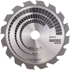 Tarcza pilarska do drewna CONSTRUCT WOOD Bosch 235x30/25 mm 16 zębów