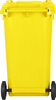 Kosz pojemnik na odpady 240 L żółty MIRPOL
