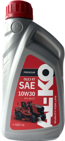 Olej do kosiarek i traktorków ogrodowych do silników 4-suwowych SAE 10W30 o pojemności 600 ml AL-KO