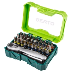 Zestaw bitów krótkich 32 sztuki 25 mm - 4 x PH, 4 x PZ, 4 x SL, 4 x HEX, 7 x TX, 7 x TT Verto 66H622