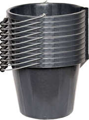 Wiadra wiaderka budowlane gospodarcze z wylewką 14 L plastik 10 sztuk