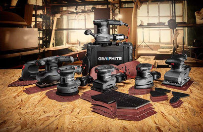 Szlifierka oscylacyjna sieciowa 380 W Graphite 115 x 230 mm 59G329