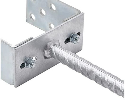 Podstawa słupa/kotwa do wmurowania KSU kotwa U o wymiarach 160 x 65 x 200 x 4 mm