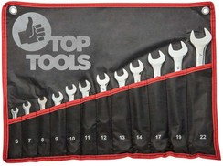 Klucze płasko-oczkowe o rozmiarze 8 - 17 mm Top Tools 35D359