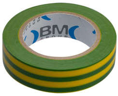 Taśma elektroizolacyjna PCV żółto-zielona, 0,15 x 19 mm 25 m