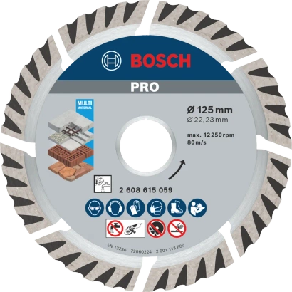 Tarcza diamentowa D 125 PRO Multi Material Bosch 2608615060