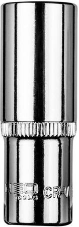 Nasadka sześciokątna długa ze stali CrV o rozmiarze 1/4" 13 mm Neo 08-498
