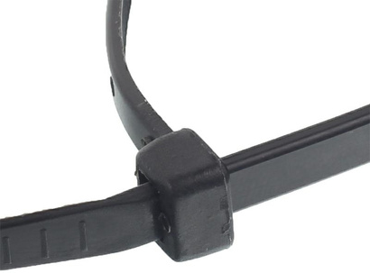 Opaski zaciskowe trytytki czarne 300x2,8 mm 100 sztuk