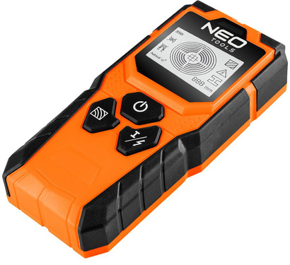 Detektor wykrywacz z próbnikiem do metali, drewna, profili i przewodów pod napięciem 3w1 Neo 75-250
