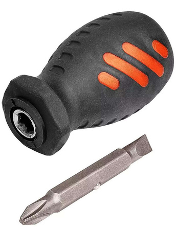 Wkrętak odwracalny płasko-krzyżowy ze stali CrV o rozmiarze 5.5 mm x PH2 Top Tools 39D177