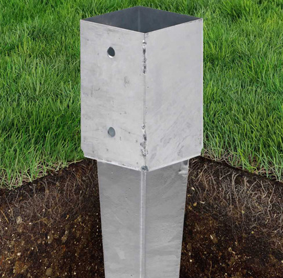 Podstawa słupa wbijana wspornik KSW o wymiarach 70 x 150 x 750 x 2 mm