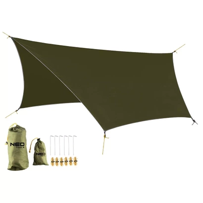 Tarp wodoodporny 360 x 290 cm 210T PU3000 63-180 NEO TOOLS
