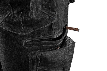 Spodenki krótkie robocze denim czarne rozmiar L Neo 81-273-L