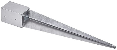 Podstawa słupa wbijana wspornik KSW o wymiarach 100 x 150 x 900 x 2 mm