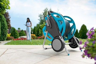 Wózek na wąż ogrodowy Discovery o średnicy 1/2'' i długości 60 m Cellfast 55-600
