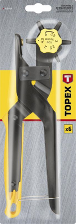 Dziurkacz rewolwerowy o długości 240 mm i zakresie 2 - 4.5 mm Topex 32D424