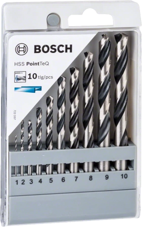 Zestaw wierteł krętych do metalu HSS POINTTEQ Bosch 10 sztuk