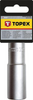 Nasadka sześciokątna długa ze stali CrV o rozmiarze 1/2" 10 mm Topex 38D751