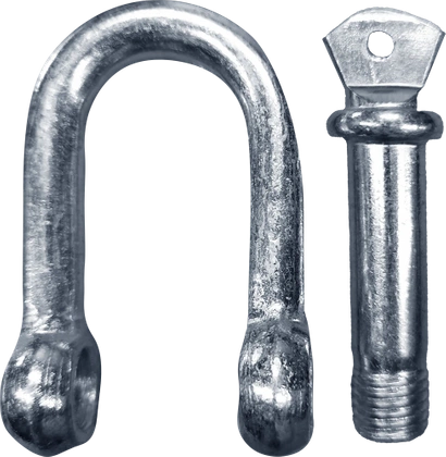 Szekla klamra metalowa ocynkowana o kształcie U prosta - 10mm do 500 kg