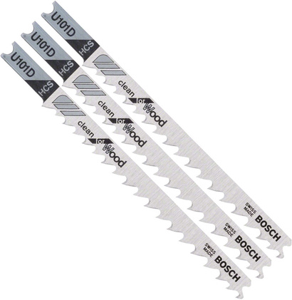 Brzeszczot do wyrzynarki do drewna CLEAN FOR WOOD Bosch U 101 D 3 sztuki