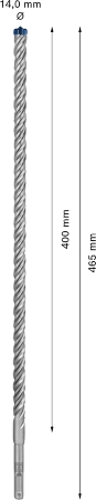 Wiertło udarowe do betonu SDS PLUS-7X Bosch EXPERT 14x465 mm