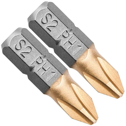 Końcówki wkrętakowe PH1 x 25 mm Graphite 2 sztuki 57H960