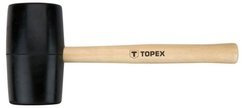 Młotek gumowy z trzonkiem drewnianym o wadze 900 g i średnicą obucha 72 mm Topex 02A347