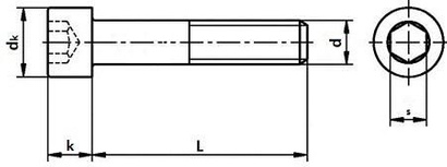 M10x40 ŚRUBA NIERDZEWNA A2 IMBUSOWA DIN 912 3 szt.