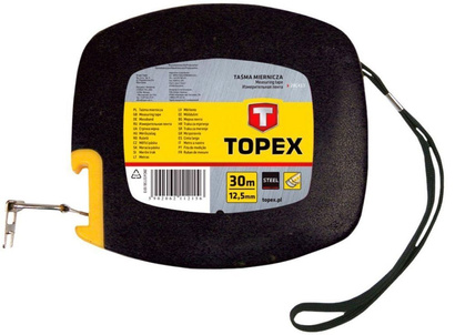 Taśma miernicza stalowa zwijana o długości 30 m Topex 28C413