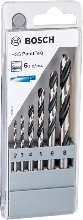 Zestaw wierteł krętych do metalu HSS POINTTEQ Bosch 6 sztuk