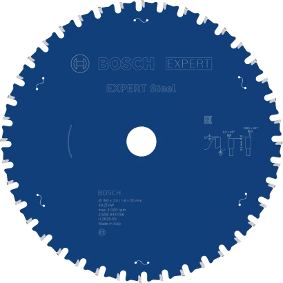 Tarcza pilarska do przewodowych przecinarek ręcznych T40 Expert Steel Bosch
