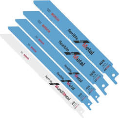 Brzeszczot do piły szablastej do drewna i metalu WOOD AND METAL Bosch 6 sztuk