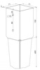Podstawa słupa kotwa wbijana do altan, wiat i pergoli KSW 60x150x650 mm Tribecco