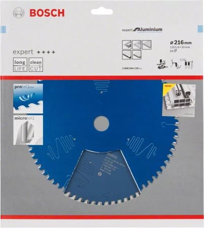 Tarcza pilarska do metalu i aluminium EXPERT FOR ALUMINUM Bosch 216x30 mm 64 zęby