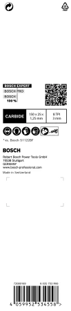 Brzeszczot do piły szablastej do metalu EXPERT THICK TOUGH METAL Bosch EXPERT S 955 CHC