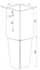 Podstawa słupa wbijana wspornik KSW o wymiarach 70 x 150 x 750 x 2 mm