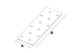 Łącznik budowlany płytka perforowana PP3 o wymiarach 40 x 120 x 2 mm