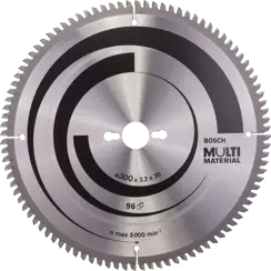 Tarcza pilarska do drewna i metalu MULTI MATERIAL Bosch 300x30 mm 96 zębów