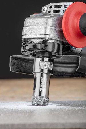 Otwornica diamentowa do kamienia, gresu, płytek, szkła, asfaltu, cegły i betonu 22 mm Graphite 55H306