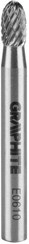 Frez owalny do metalu HM, typ E 6 x 10 mm do szlifierki Graphite 55H363