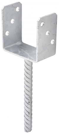 Podstawa słupa do wmurowania KSU kotwa U o wymiarach 120 x 65 x 200 x 4 mm