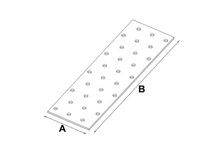 PŁYTKA PERFOROWANA PP11 80x300mm x 2mm OCYNK