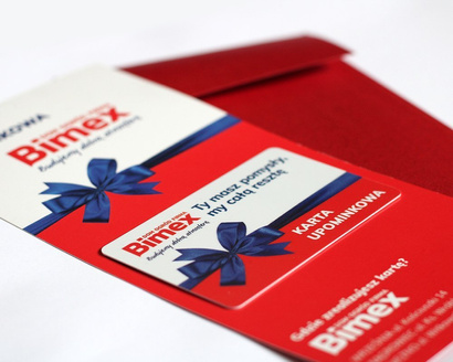 Karta upominkowa Bimex o wartości 100zł zawsze trafiony prezent!