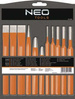 Zestaw wybijaków, przecinaków i punktaków ze stali CrV 12 elementów Neo 33-062