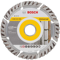 Tarcza diamentowa uniwersalna do betonu, cegły, kamienia Bosch o średnicy 125mm 2608615059